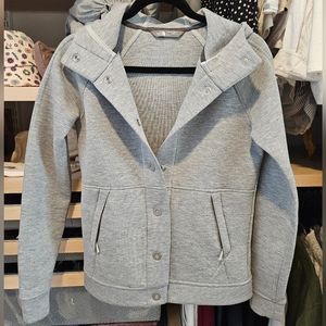 The North Face Neo Thermal Snap Hoodie Women's Small XS Heather Grey